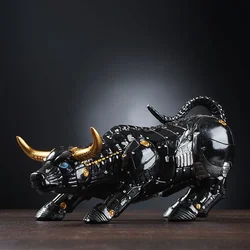 The Miami Bitcoin Bull Model Statue Robot Sculpture Office Desk Home Decoration Coins Badge Wall Street OX Bitcoin