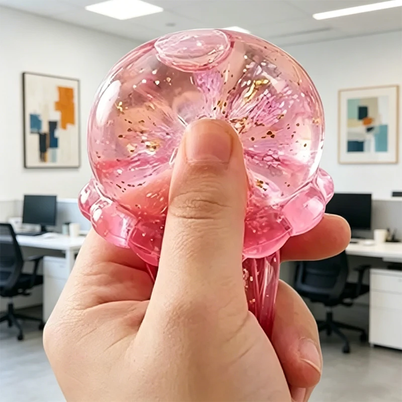 Jellyfish Squishy Fidget Set Rabbit Ice Cream Cone Stress Relief Anti-Anxiety Sensory Squeeze Toys Waterproof Water Play Gift