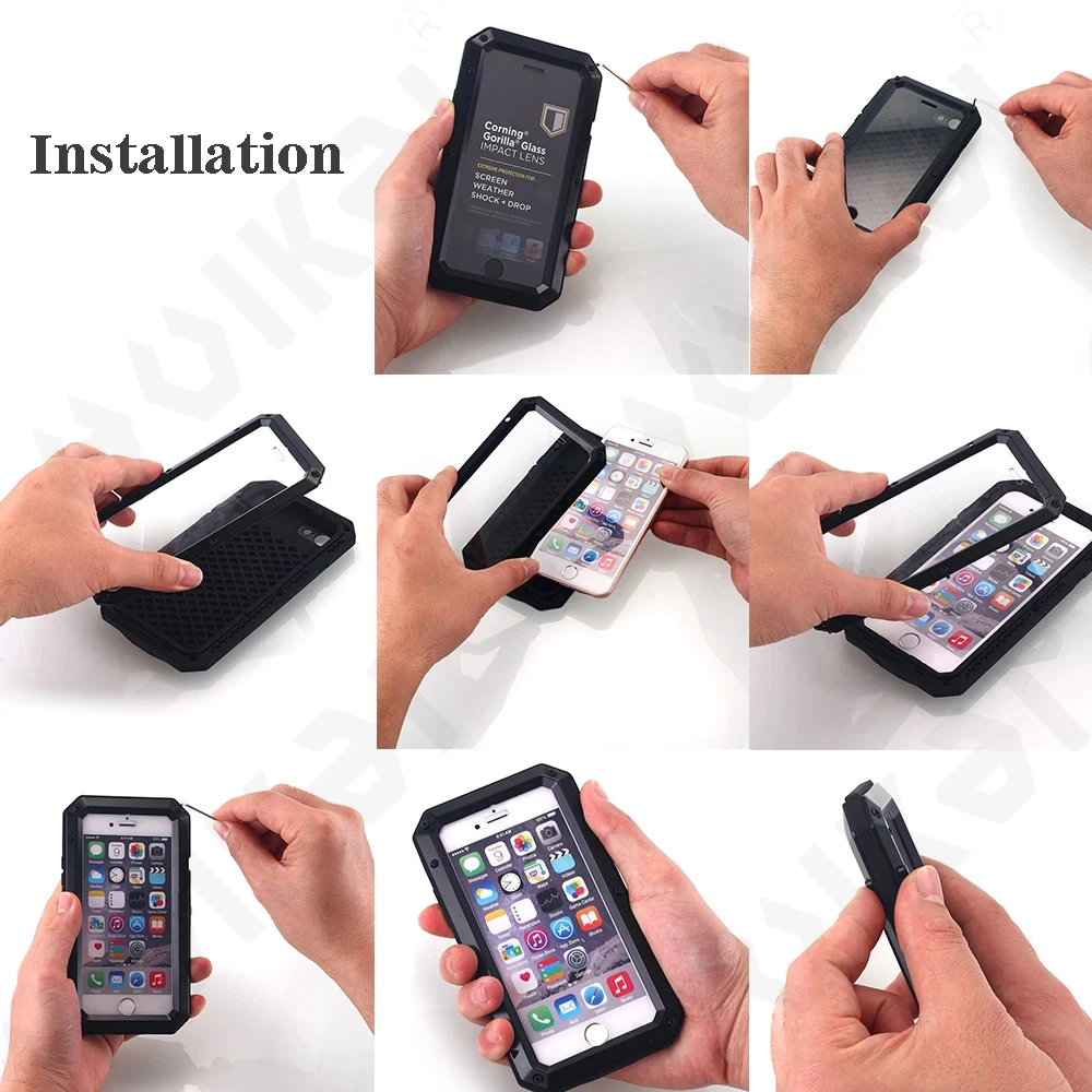 Case For iPhone 17 16 15 14 13 12 11 Pro Max XS XR 8 Plus SE Metal Heavy Duty 360 Full Body Shockproof Armour Protective Cover