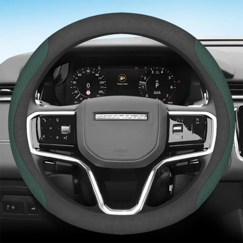 for Land Rover Range Rover Velar Range Rover Evoque Discovery Sport Car Steering Wheel Cover PU Leather Non-slip Auto Accessorie
