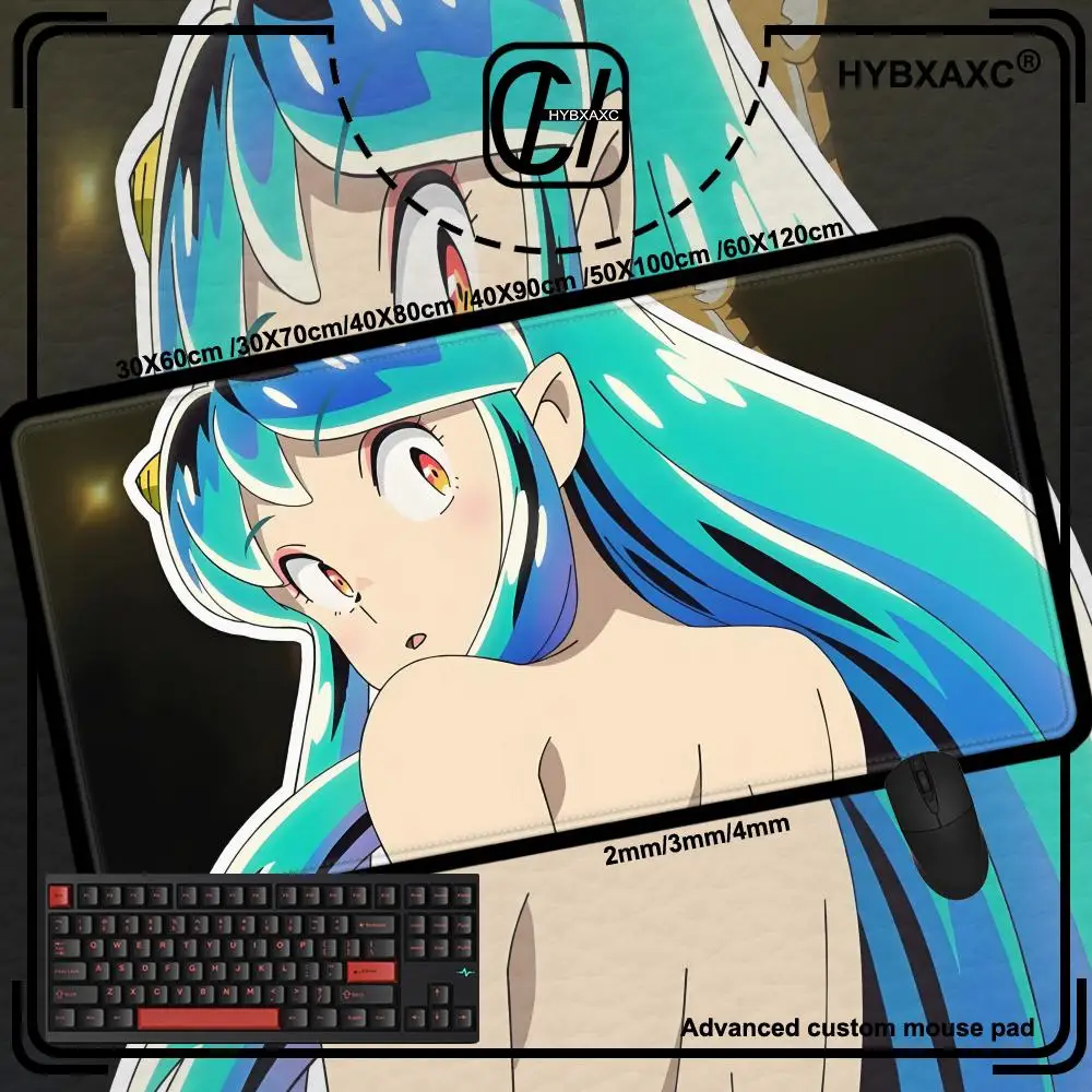 

Коврик для мыши Yatsura, милый HD настольный коврик, расширенные коврики для игровой клавиатуры, большой коврик для мыши Urusei 90x40 см XXL для геймера