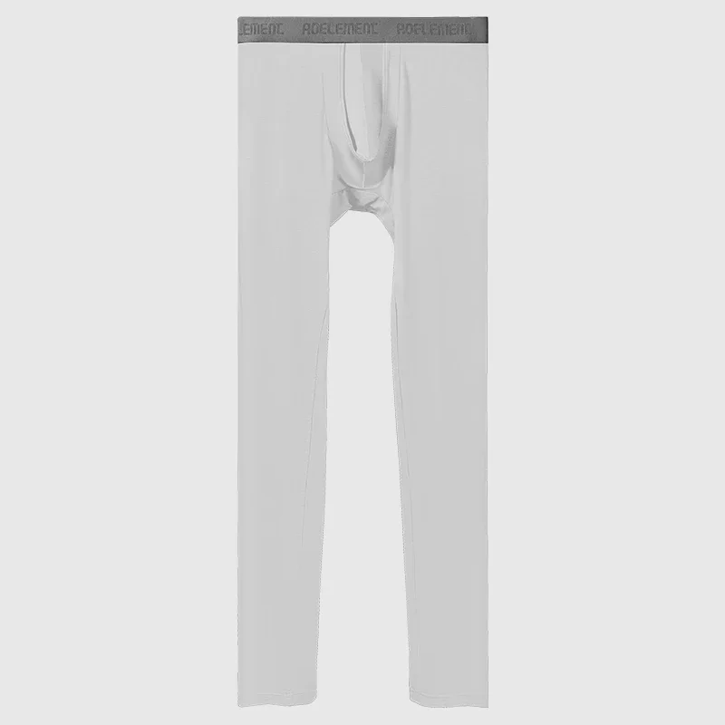 

2PCS men's long johns separation single-piece scrotal support thin line pants tight thermal pants panties youth leggings