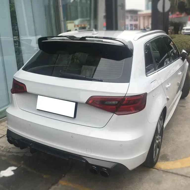 

Suitable for Audi S3 RS3 8V A3 SLINE SPORTBACK 4-door 14-18 JCSPORTLINE carbon fiber roof spoiler