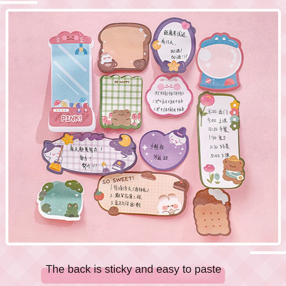 Cute Sticky Notes Student Alien Pleasure Office Supplies Office Cartoon Cute Notebooks Student Sticky Notes