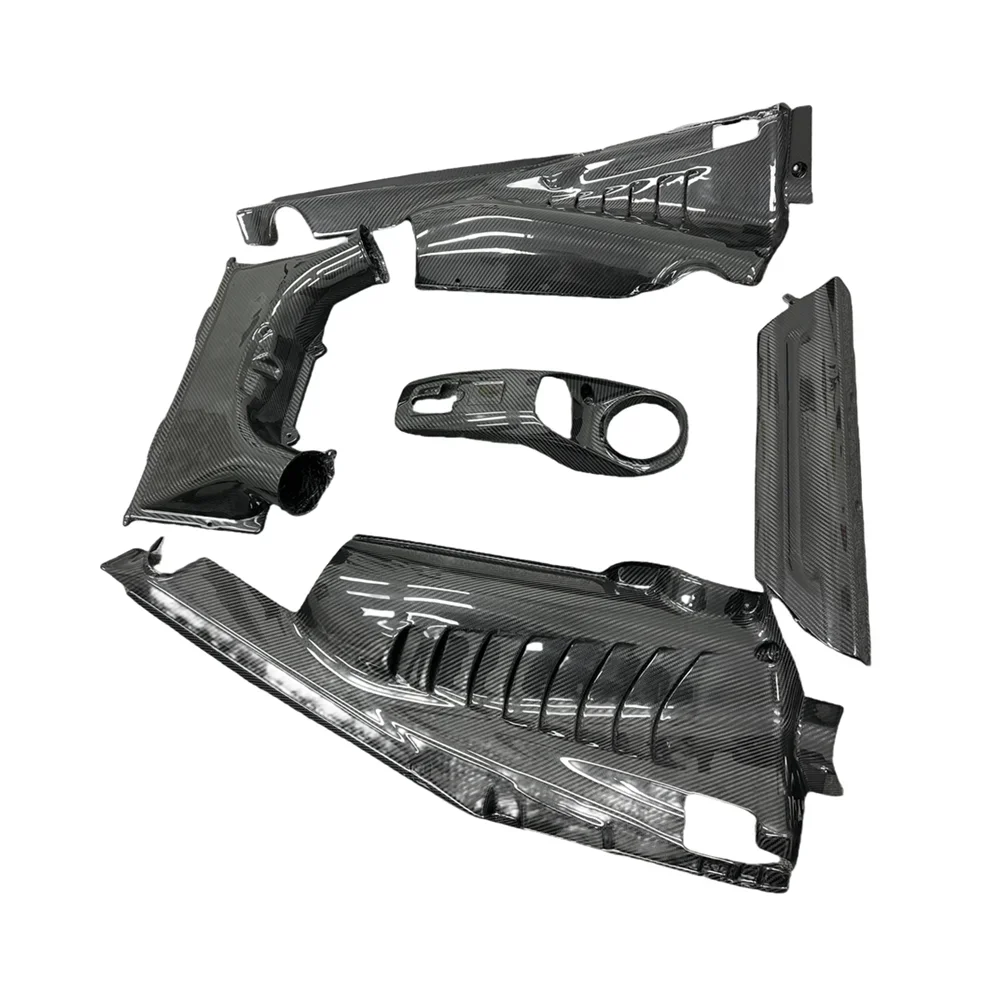 

Dry Carbon Fiber Engine Compartment Covers And Engine Air Intake Box For Ferrari 488GTB And Speciale Engine Accessories