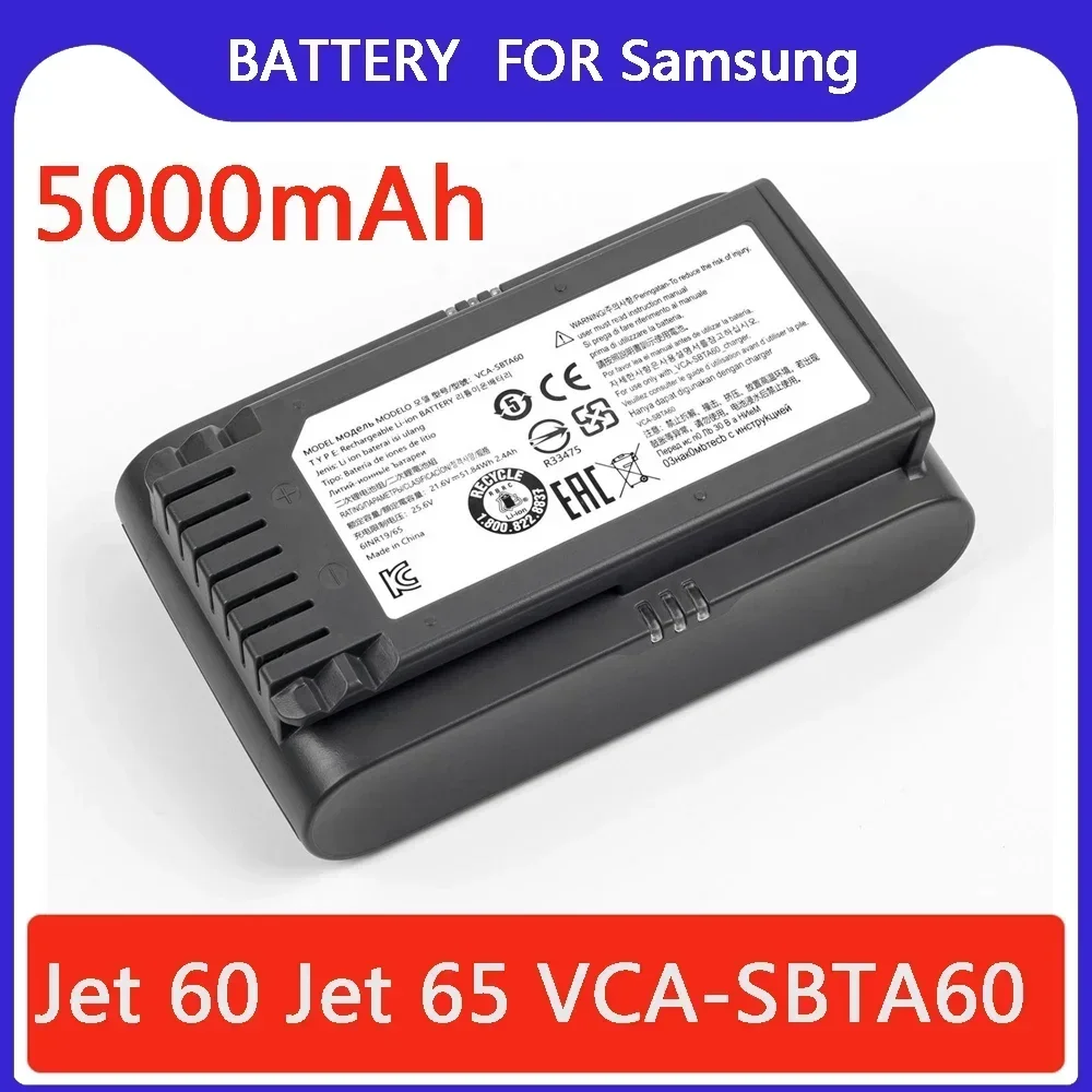 

For Samsung VCA-SBTA60 Vacuum Cleaner Battery Jet 60 Turbo Jet 75E Complete VS15A6031R4 VS15A6031R5 VS20B75ACR5 VS20B75ADR5