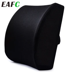 Car Lumbar Support Cushion Memory Foam Waist Pillow 3 Color Auto Seat Back Cushion for Car Chair Home Office Relieve Pain