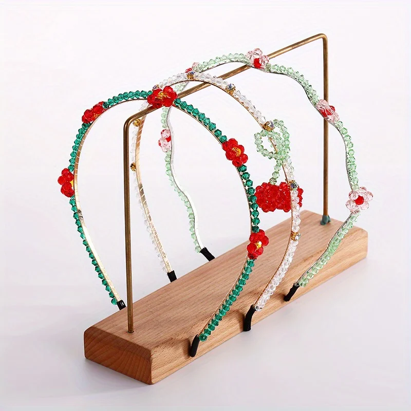

Crystal Floral Headband for Women Girls, Princess Style Hair Hoop Romantic Daily Use Spring Summer Banquet Hair Accessories