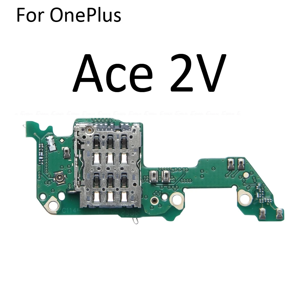 Adaptateur de fente de prise de carte SIM, carte de support de lecteur de connecteur, câble flexible pour OnePlus Zan2 Pro 2V Nord 2T 5G, pièces de rechange