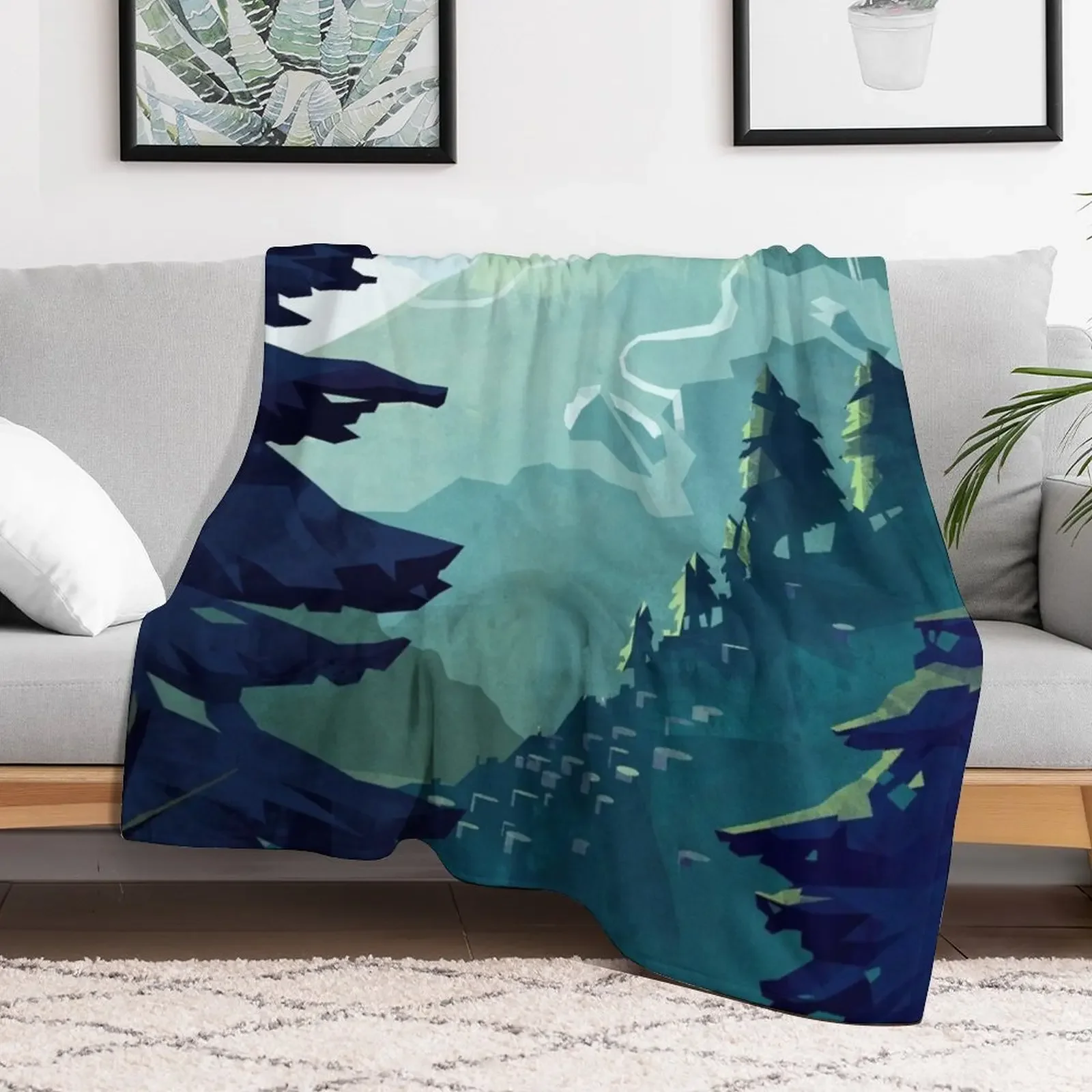 Canadian Mountain Throw Blanket sofa bed warm for winter Summer Blankets