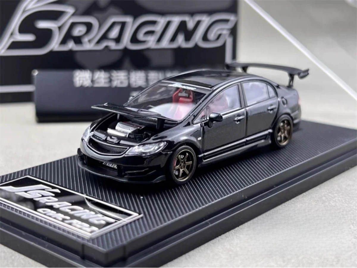 

Micro Turbo 1:64 FD2 Черная литая под давлением коллекция подарочных масштабных моделей автомобиля
