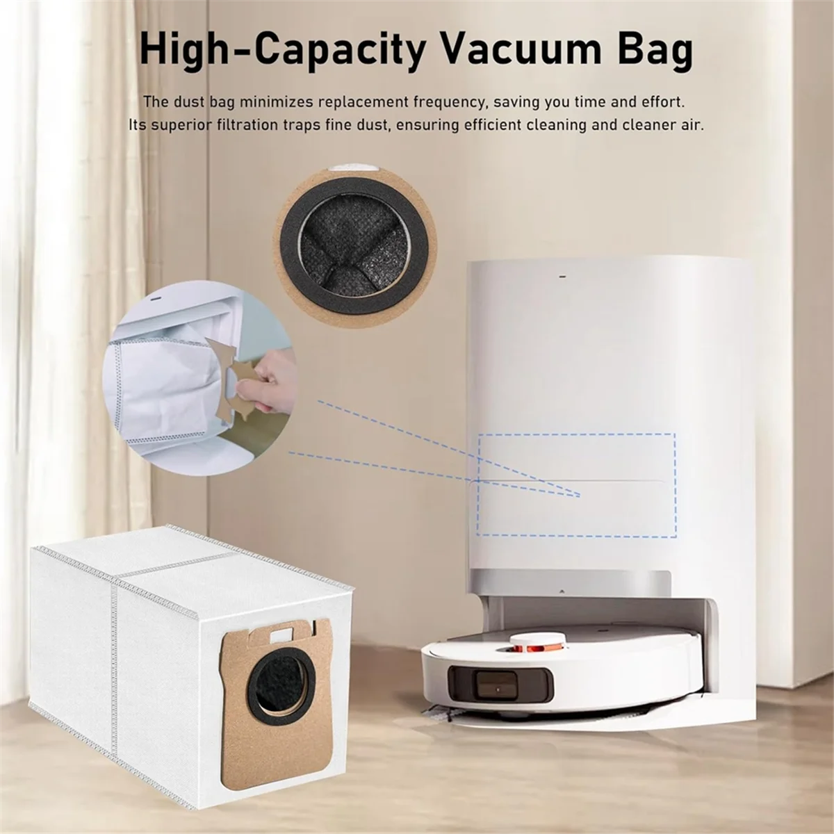 Ensemble d'accessoires pour aspirateur Xiaomi X20 Max, X20 Pro, pièce de rechange, brosse latérale principale, sacs à poussière pour vadrouille