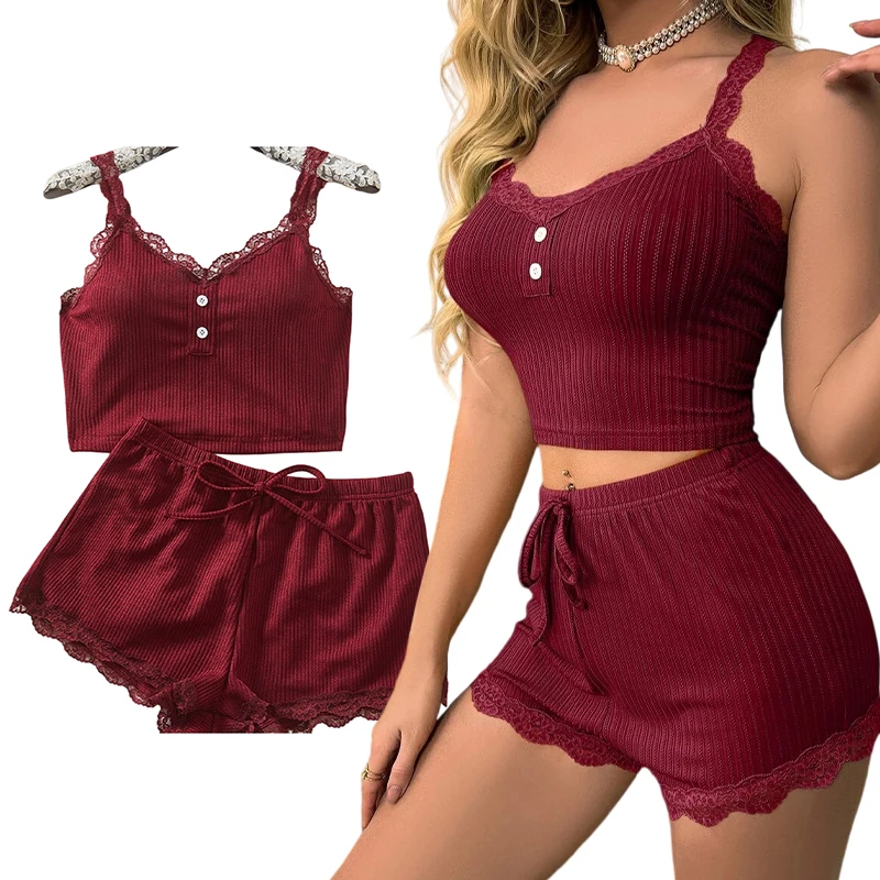 5 Size Choose S M L XL 2XL Women's Shorts Set Summer Set Women Sleepwear Casual Striped Shorts Sexy Lingerie Y2k Clothing