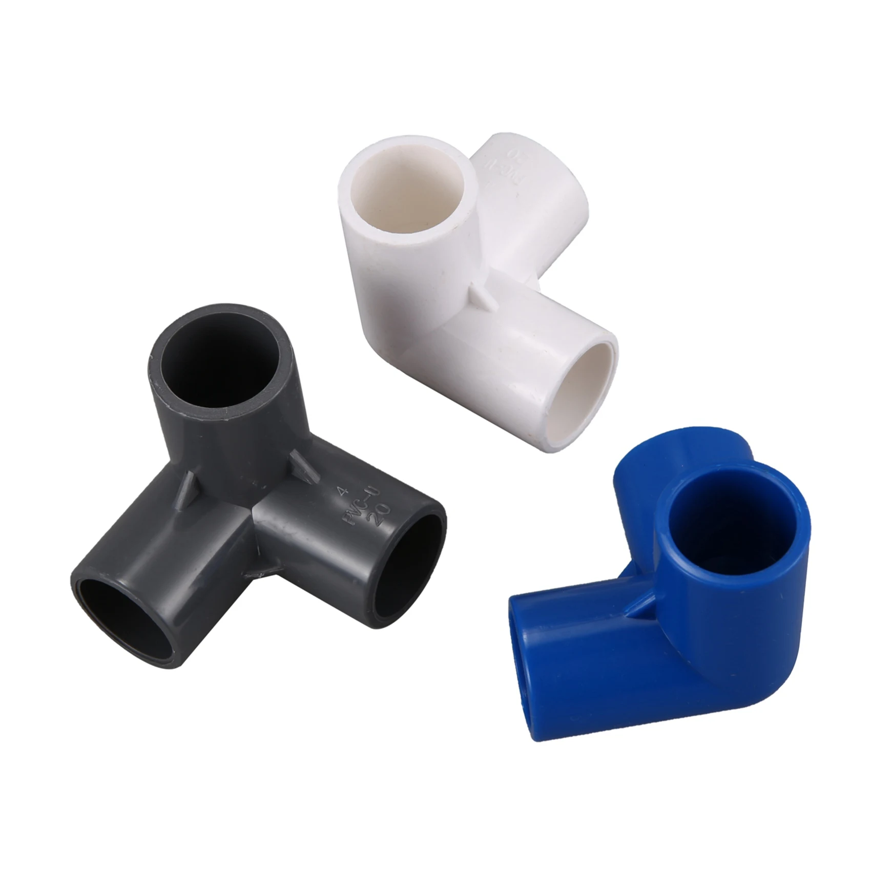 Y51A-48Pcs Plastic PVC 20Mm Hose Tee Connector 3 Way Joint For Garden Irrigation Watering Pipe Adapter Tube Parts Tools