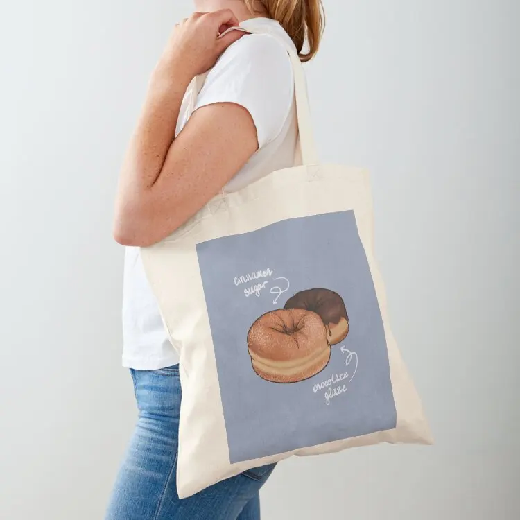 

Cinnamon and chocolate donuts Tote Bag shopping bags foldable tote bags men shopper bag woman shopper bag women