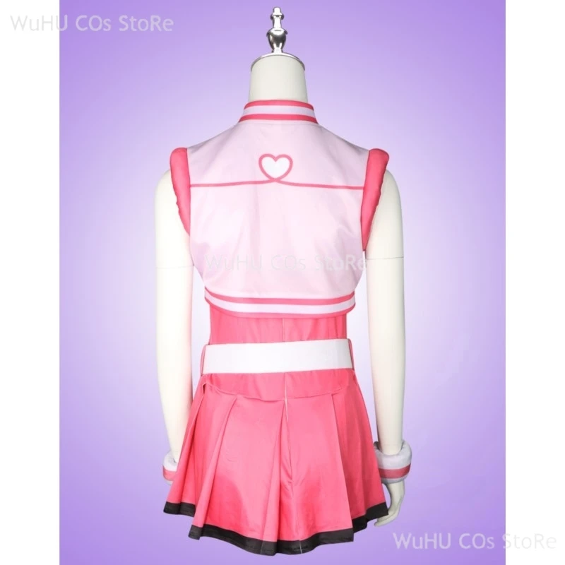 Disfraz de Cosplay Power Cos Puff para niñas, Hyper Blossom Rolling Bubbles, chaleco, abrigo, atuendo, diadema, guantes, cinturón, peluca para mujeres