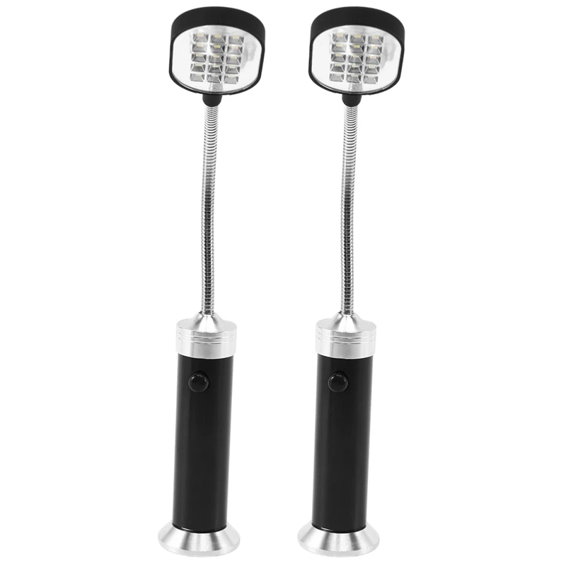 Barbecue Grill Light Magnetic Base Super-Bright Led Bbq Lights - 360 Degree Flexible Gooseneck, Weather - Pack of 2-ABHG