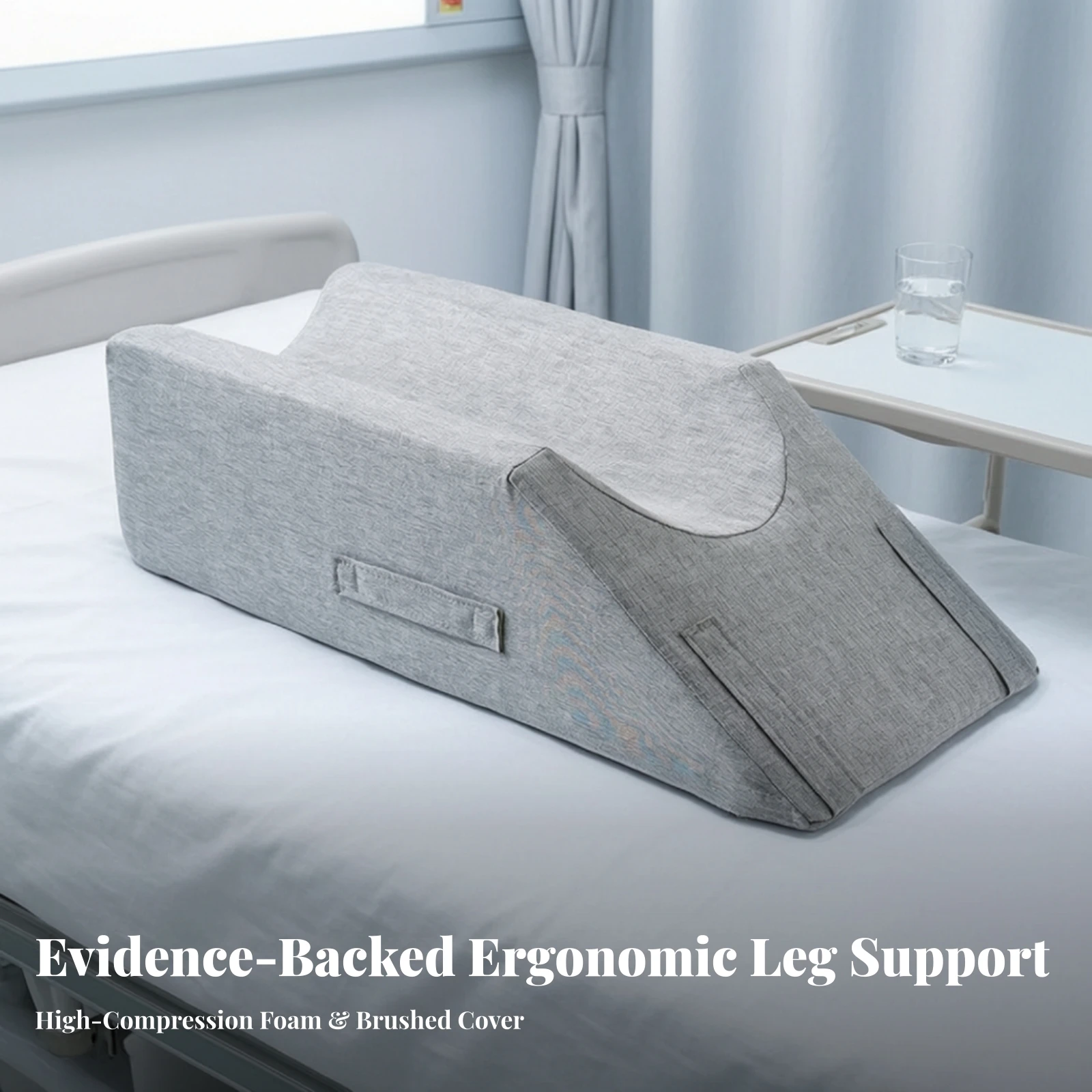 Coussin d'élévation des jambes ergonomique avec poignées, polyvalent et de soutien pour les patients post-opératoires