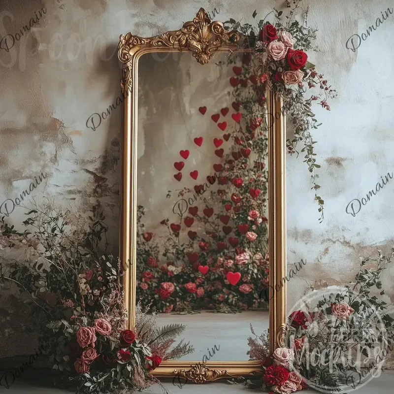LQ Modern Vanity Decorative Mirrors Aesthetic Art Full Body Girls Funky Mirror Nordic  Portable Garden Spiegel Wand Home Product