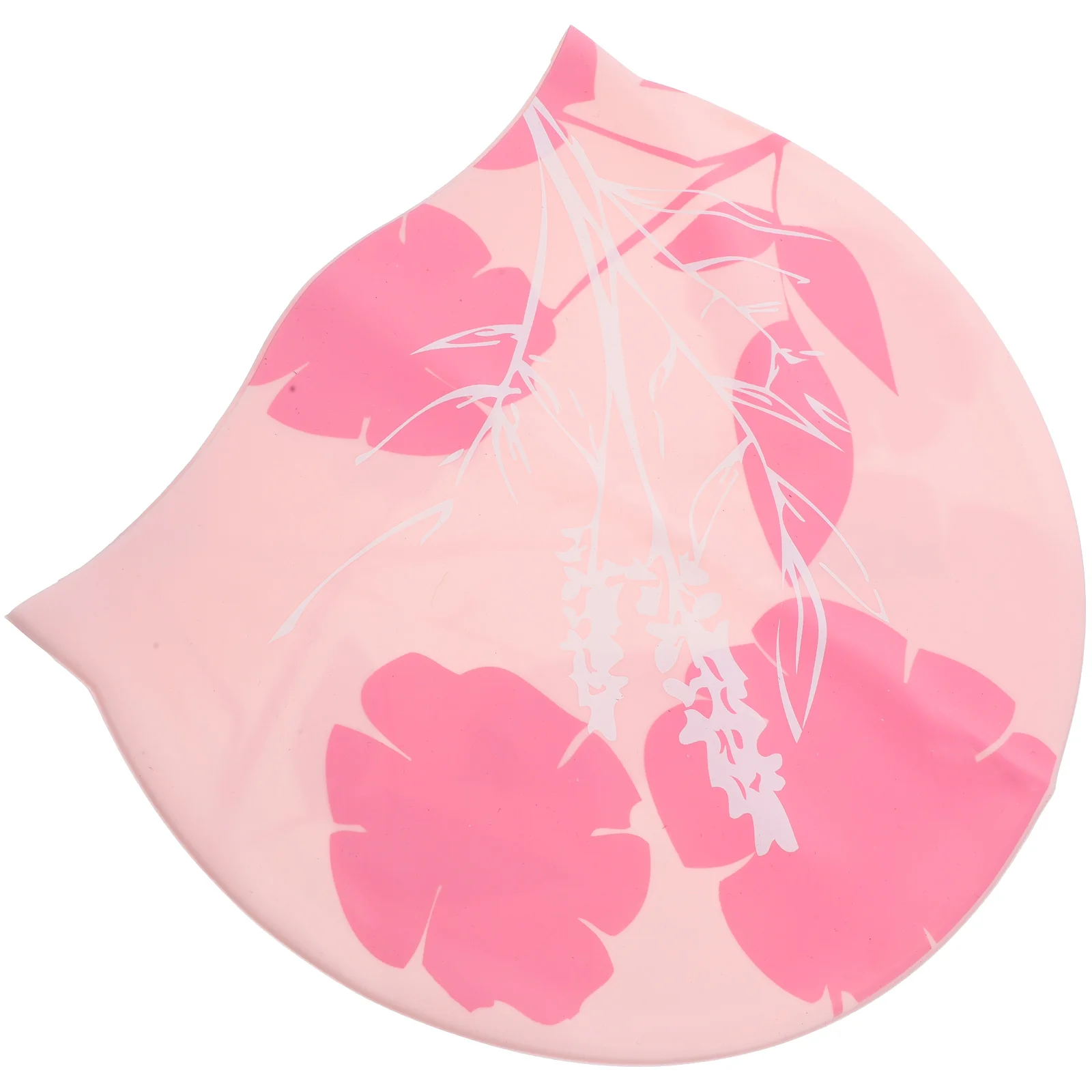 

Printed Swimming Cap Practical Vintage Telescopic Flexible Anti-slip Grip Silicone for Woman Silica Gel