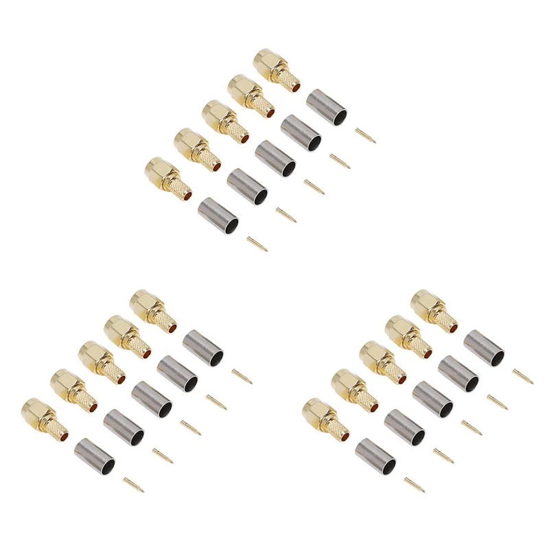

AB30-300Pcs SMA штекер прямой обжимной для адаптера разъема RG58