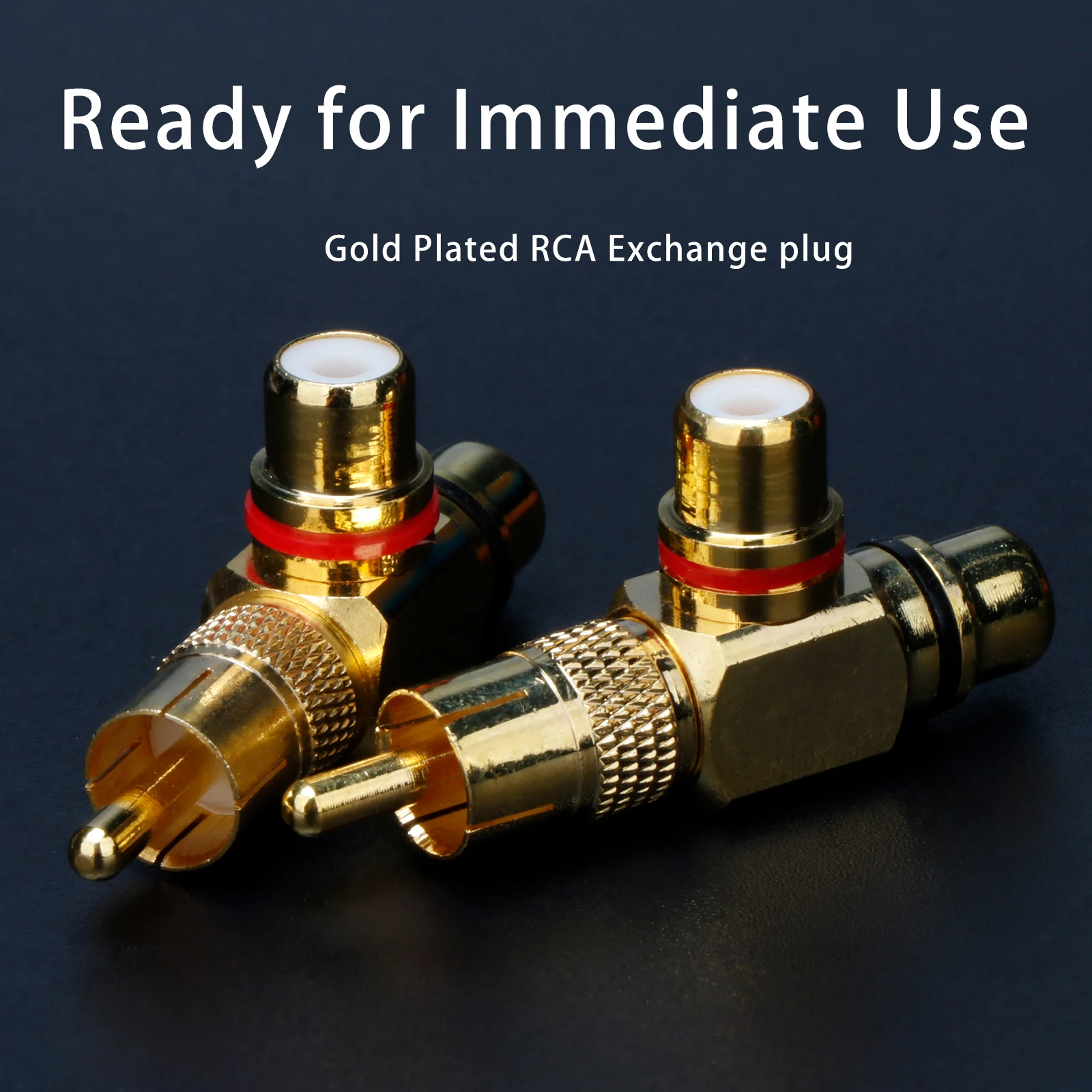 RCA تبادل المكونات Rca إلى 2rca أنثى adpter مطلية بالذهب لحام RCA ذكر موصلات التوصيل محول الصوت لتقوم بها بنفسك لأنظمة Hifi
