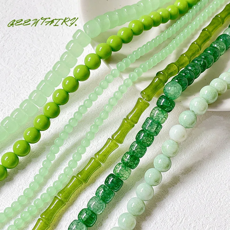 20pcs Glass Glass Beads Diy Jewelry Accessories Handmade Beaded Bracelet Necklace Bracelet Material