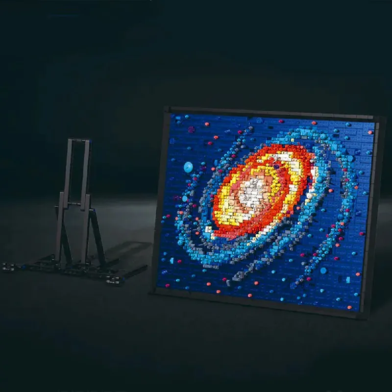 

2438 шт. Чумачный Путь Галактика 3D художественная роспись Строительные блоки Мини-модель Кирпичи DIY Креативный домашний декор Игрушки Подарок для детей и взрослых