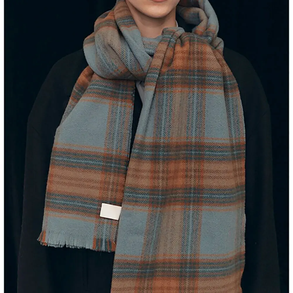 

Women'S L0* Scarf Wool Extra-Long Plaid Scarf Warm And Versatile New Fashion Streetwear