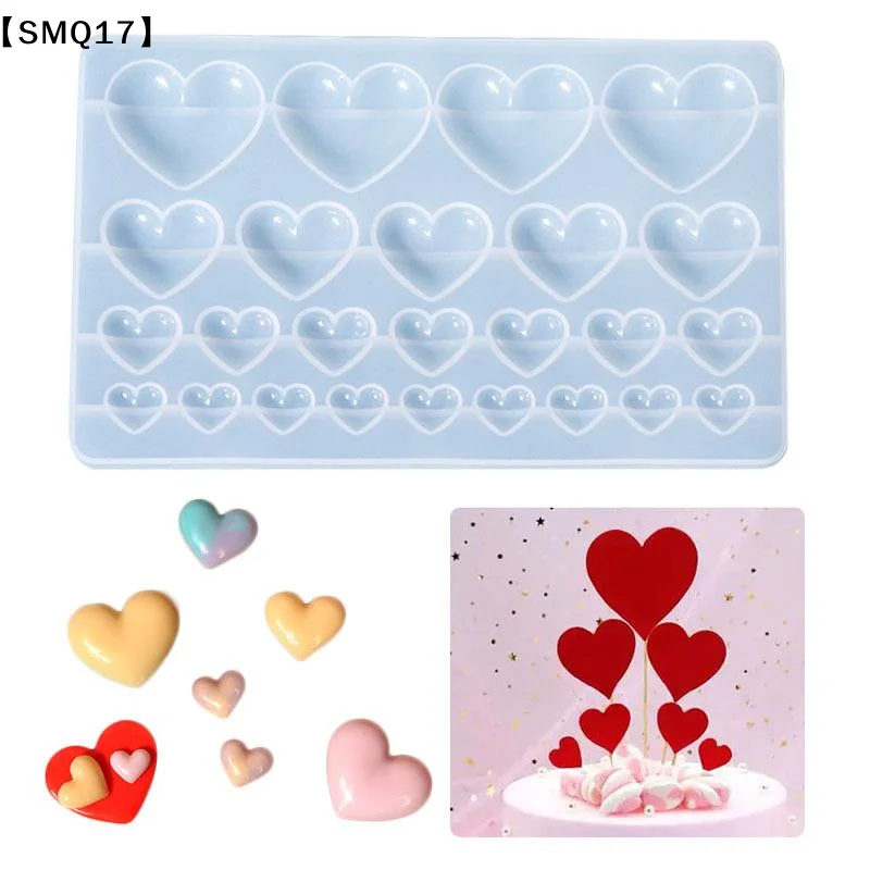 Love Heart Silicone Mold Different Size Pendants Casing Moulds Handmade DIY Tool【SMQ】