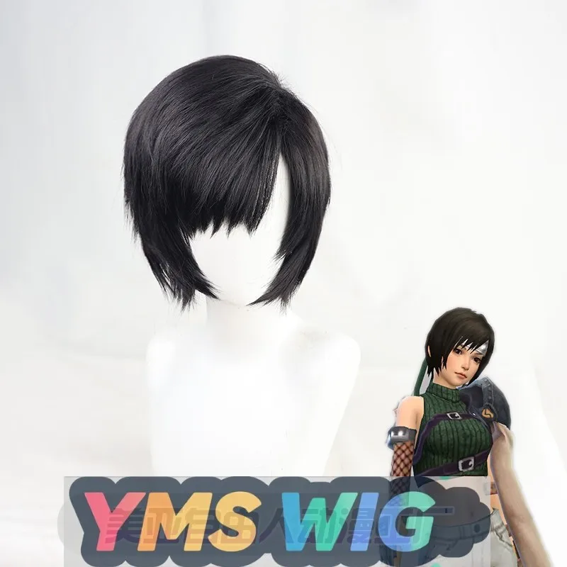 

[YMS WIG] Final Fantasy 7 Yuffie Cos Wig Remake Black 37 очков на складе
