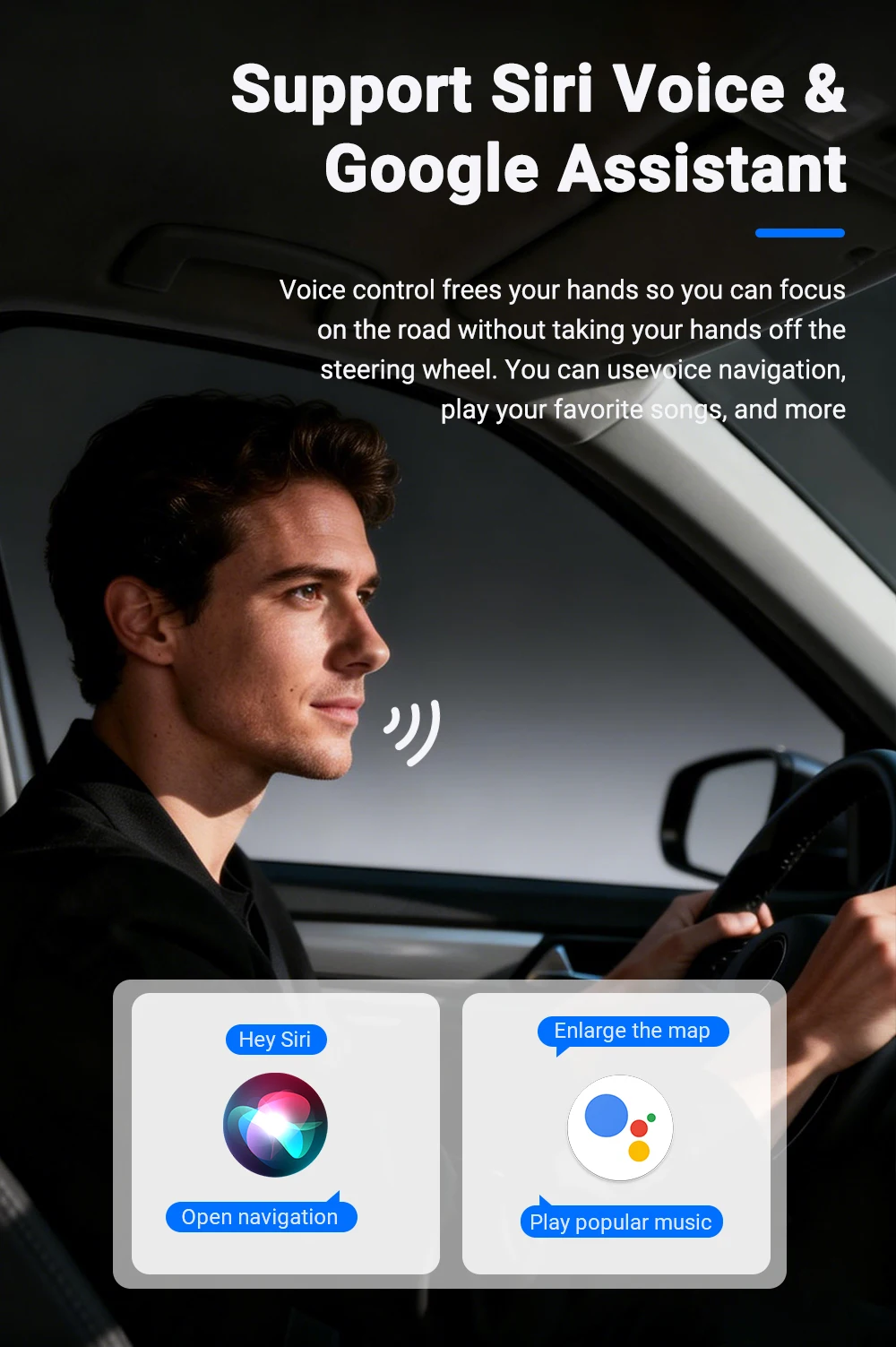 XUDA 2026 NEU Kabelgebunden zu Kabellos CarPlay&Android Auto 2-in-1 Mini-Adapter 5GHz WiFi5 für 99% Original Kabelgebundene CarPlay/Auto-Fahrzeuge – Detail 8