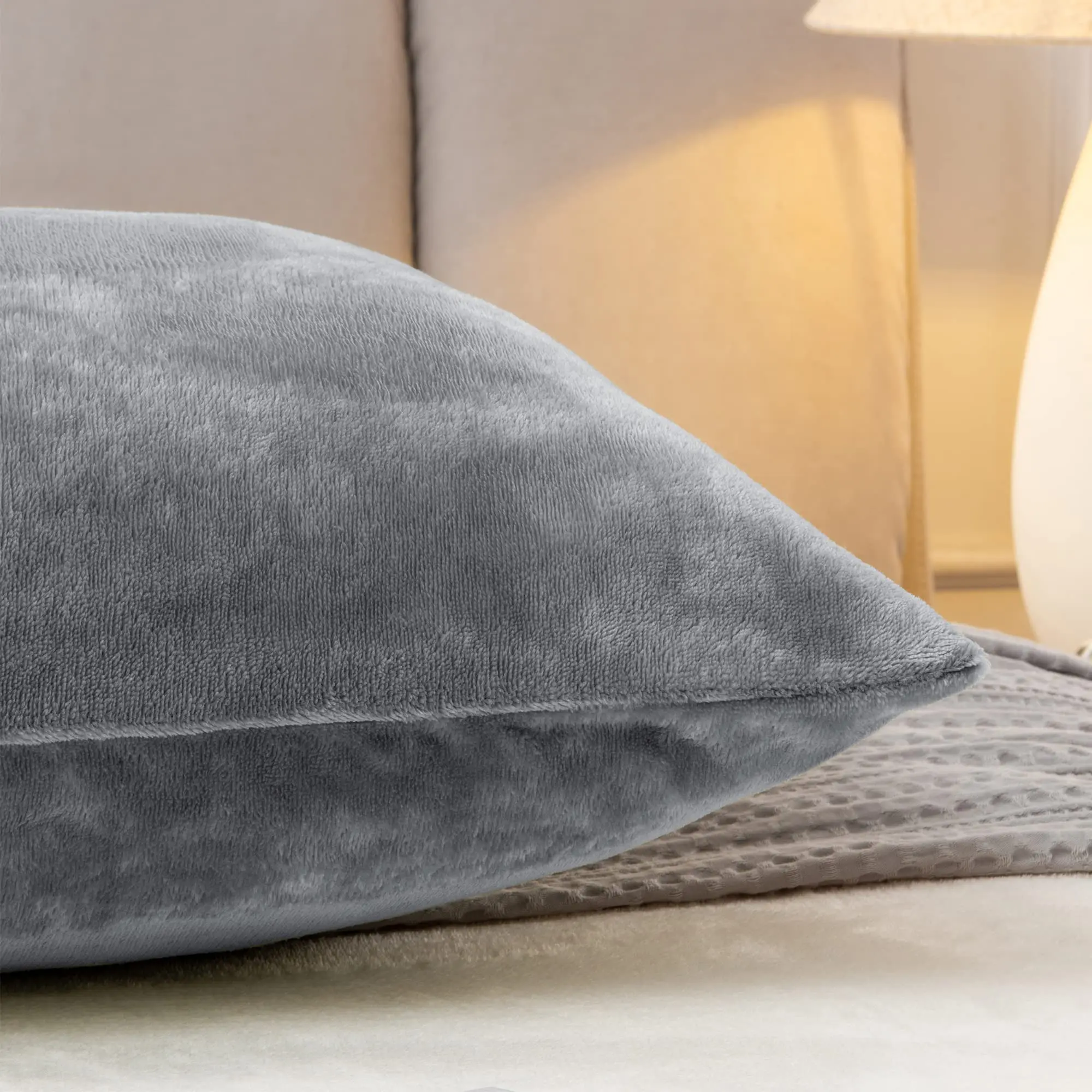 Capa de almofada corporal com fecho de zíper, fronha de corpo super macia 20 x 54 polegadas, fronha de travesseiro de corpo longo de pelúcia fofa de luxo