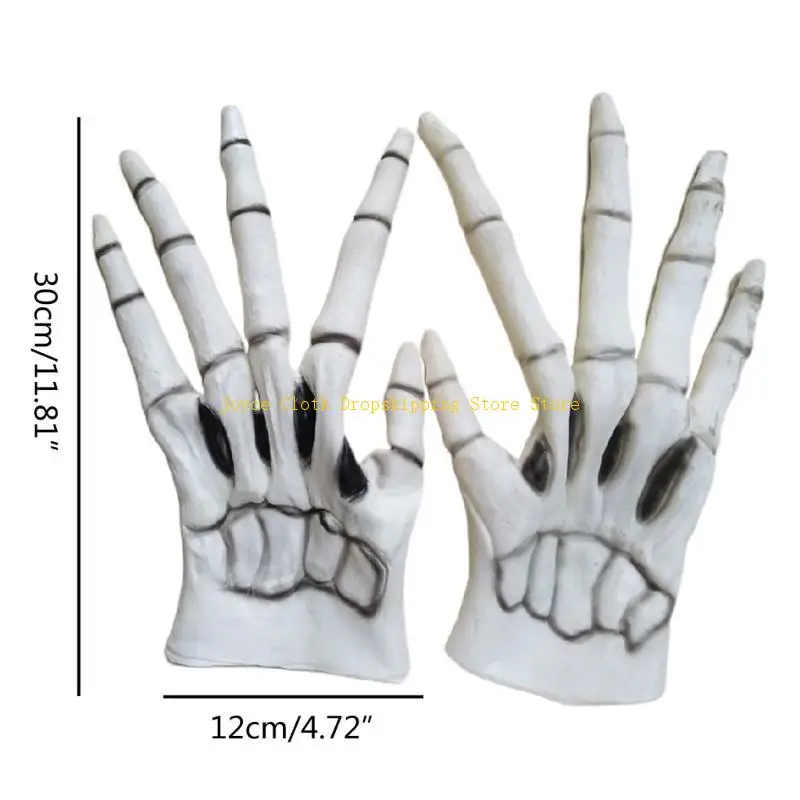 Halloween lobisomem luvas fantasma festival horror lobo garra festa assustador cosplay traje adereços 10cd