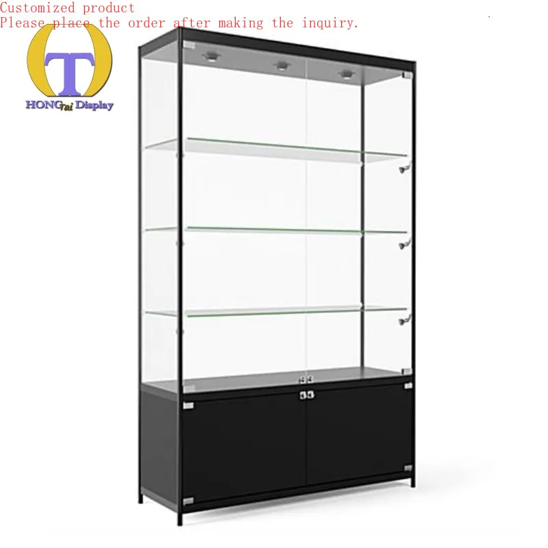 

Custom.Tall Glass Showcase Full Perspective Display Product Glasses Display Racks for Optical Shop Model Display Shop Furniture