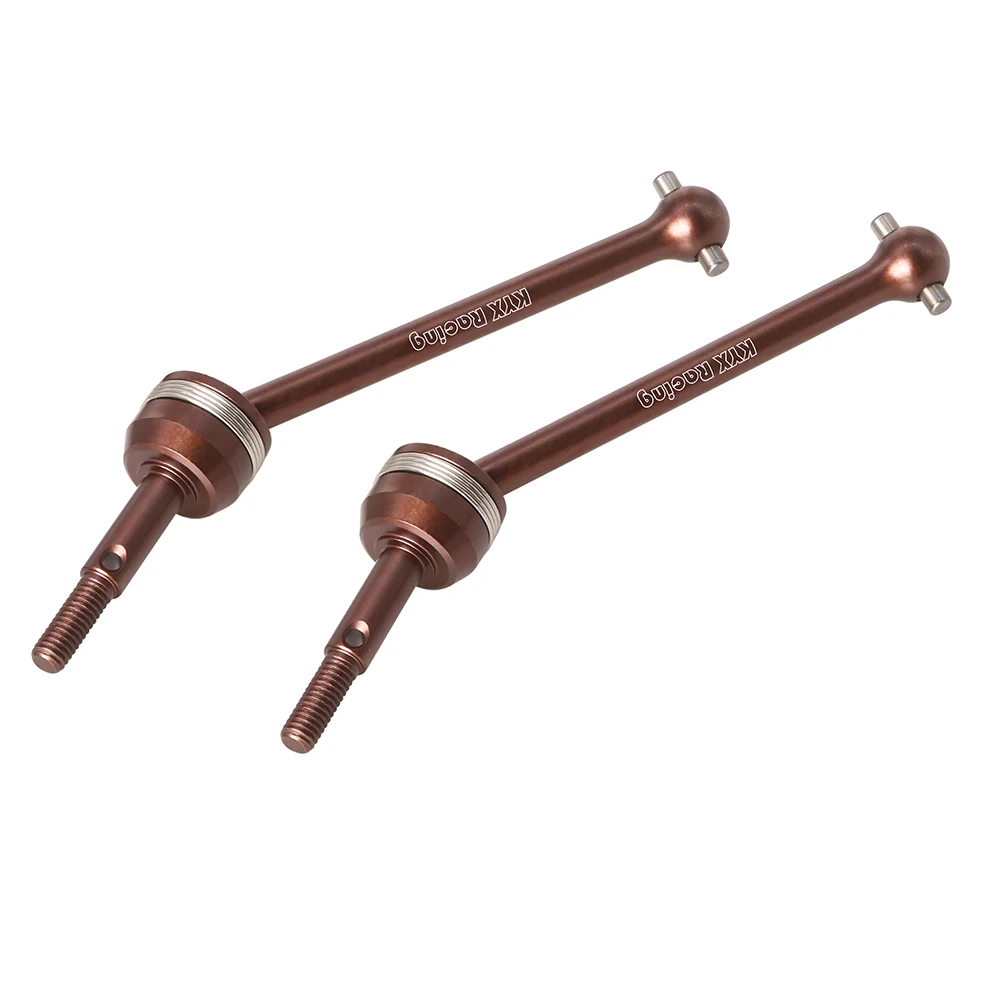 KYX Racing-eje de transmisión CVD trasero de acero duro, piezas mejoradas, accesorios para coche 1/10 RC Tamiya DT04 Fighter NXGEN
