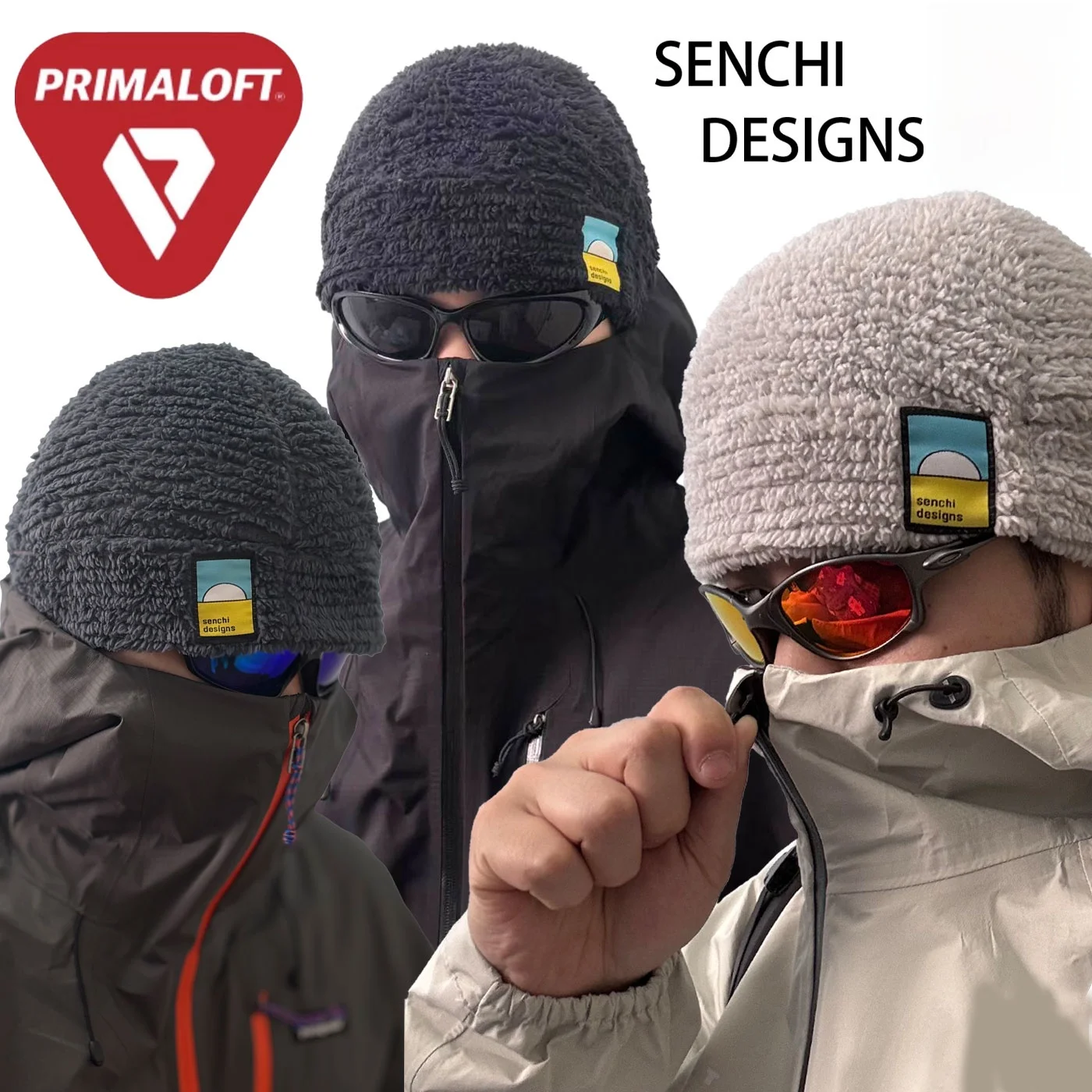 Senchi Ear-Protecting Fleece-Lined Warm Sweat Absorbing Cold Hat Primaloft Evolve Unisex Thick Winter Cap Breathable Travel Hat
