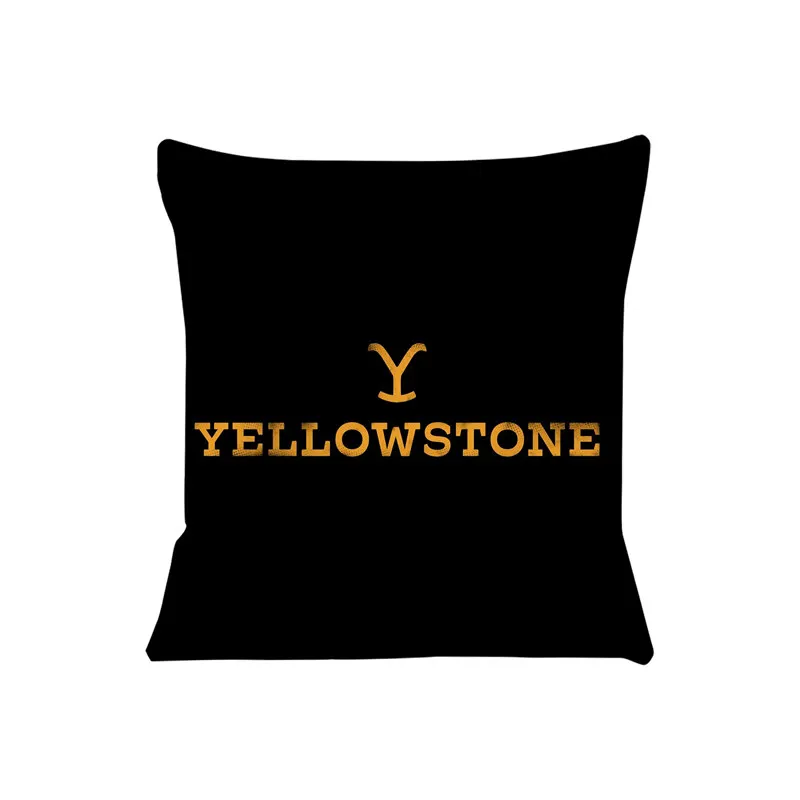 Yellowstone Dutton Ranch Cushion Cover for Sofa Pillow Case Cover Seat Car Throw Pillowcase 45X45cm For Home Decorative SJ-789