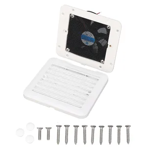 12V RV 사이드 벤트 팬 5.51x5.12 인용 모터 홈 캐러밴 트레일러 보트 해양 요트를위한 에어 벤트 환기 배기 팬 10 최고의 판매 12V 배기 팬 -17