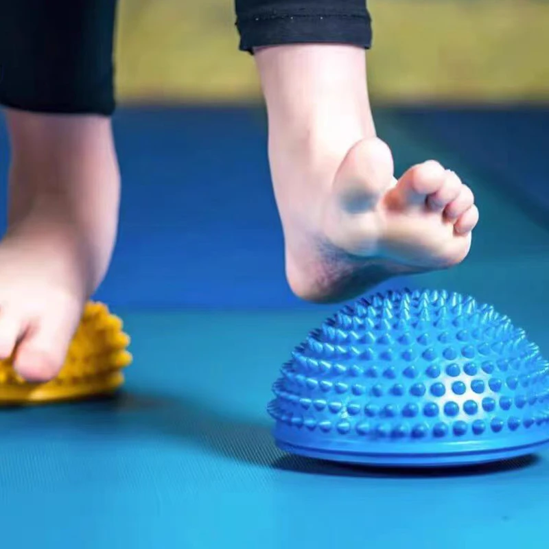 Piedras de paso para entrenamiento de equilibrio para niños, bolas de Yoga de media esfera, masaje, Fitness, gimnasia, ejercicio, juguetes