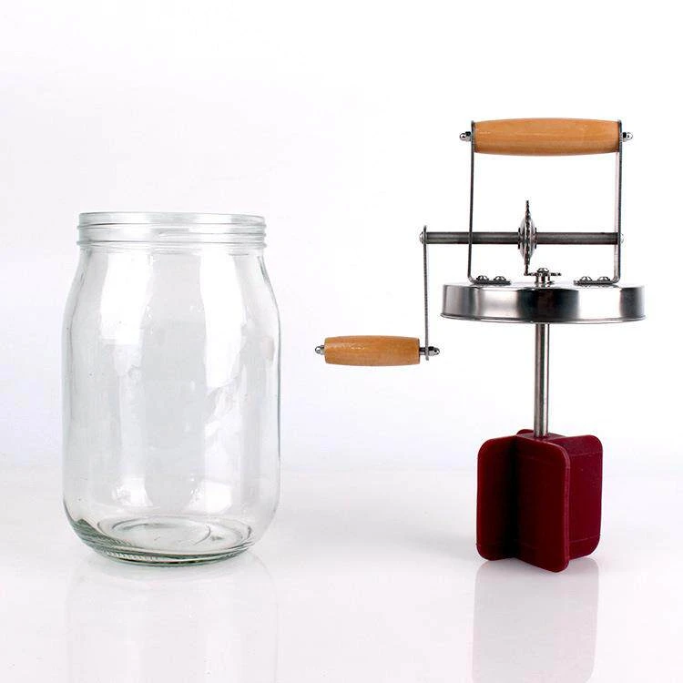 Butter and ghee mixer, Nordic milk mixer, cream whisk, hand-crank large-capacity glass mixing bottle