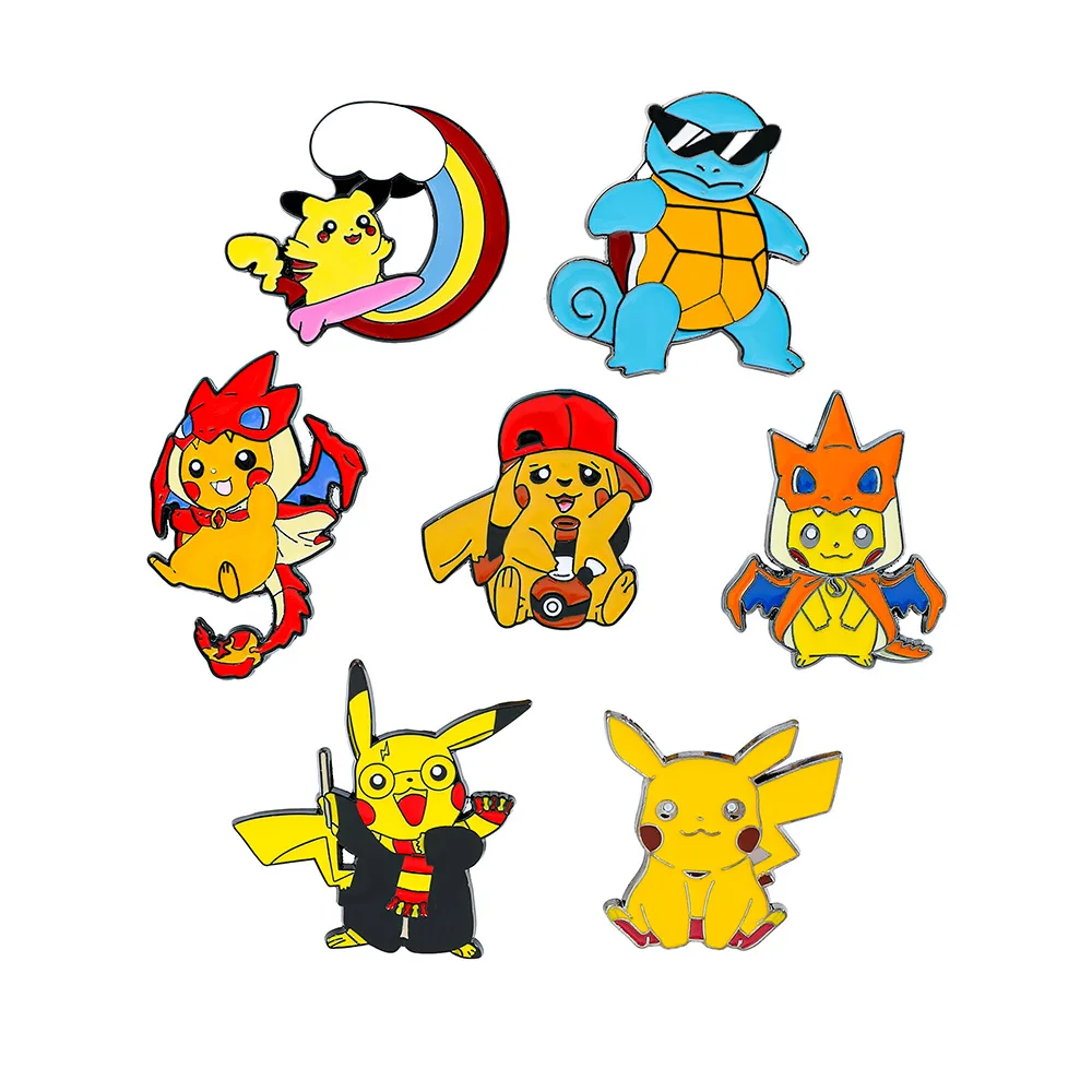 Fashion Cartoon Style Enamel Lapel Pins, Alloy Decorative Brooch Badge, Creative Ornament for Daily Decoration Gift for Fans