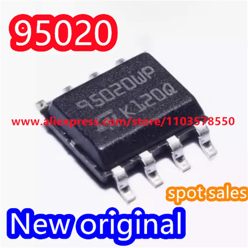 (10 PZ) Chip di memoria EEPROM seriale 95010 95020 95040 95080 95128 95160 95256 95320 95512 95640 SMT SOP8 nuovo di zecca originale