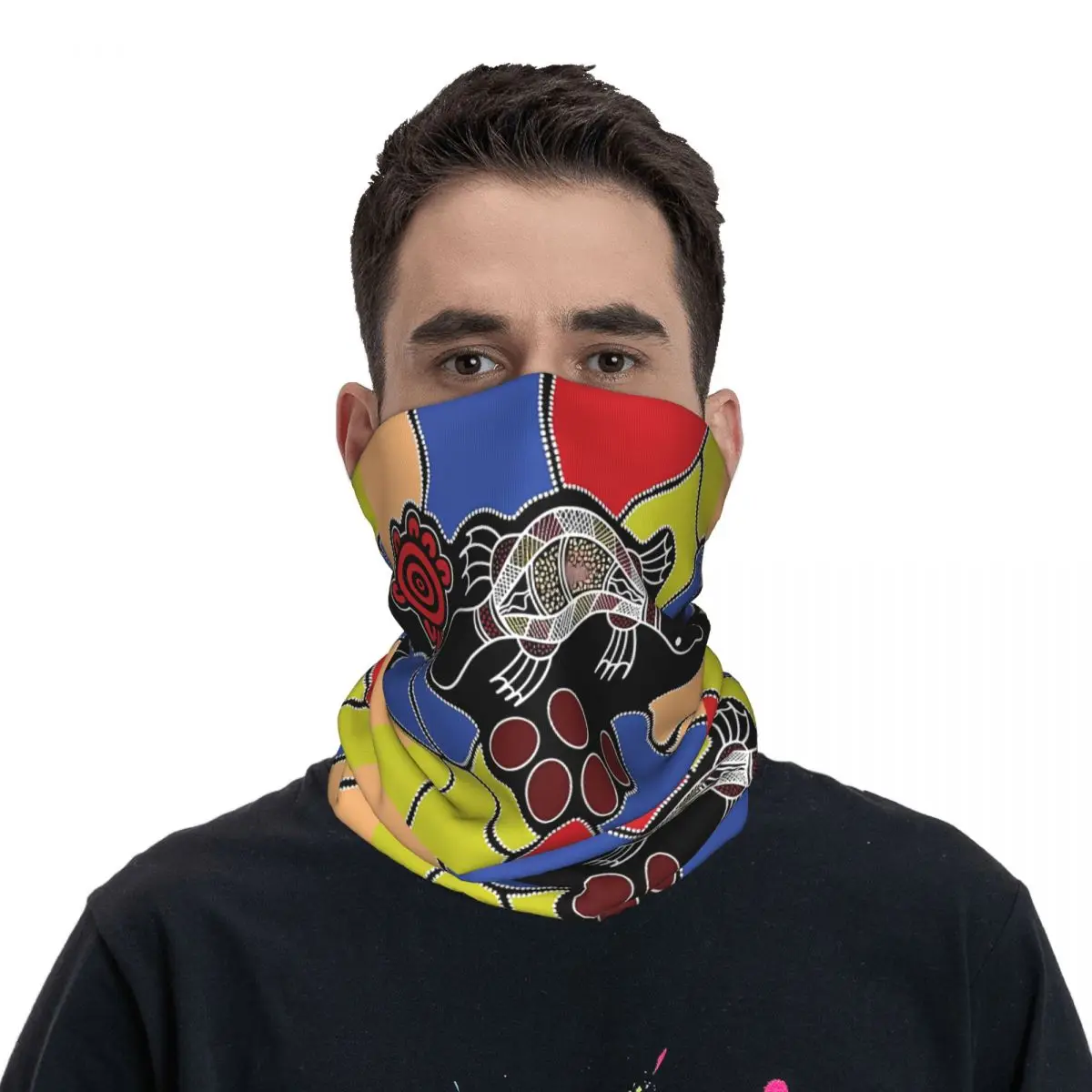 Foulard en polyester pour le cou et le visage, foulard d'art, masque de la présidence