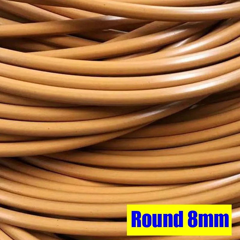 500g Hollow/Solid Round Plastic Rattan Material For Knit Repair Home Furniture Table Chair Hanging Basket Synthetic PE Rope