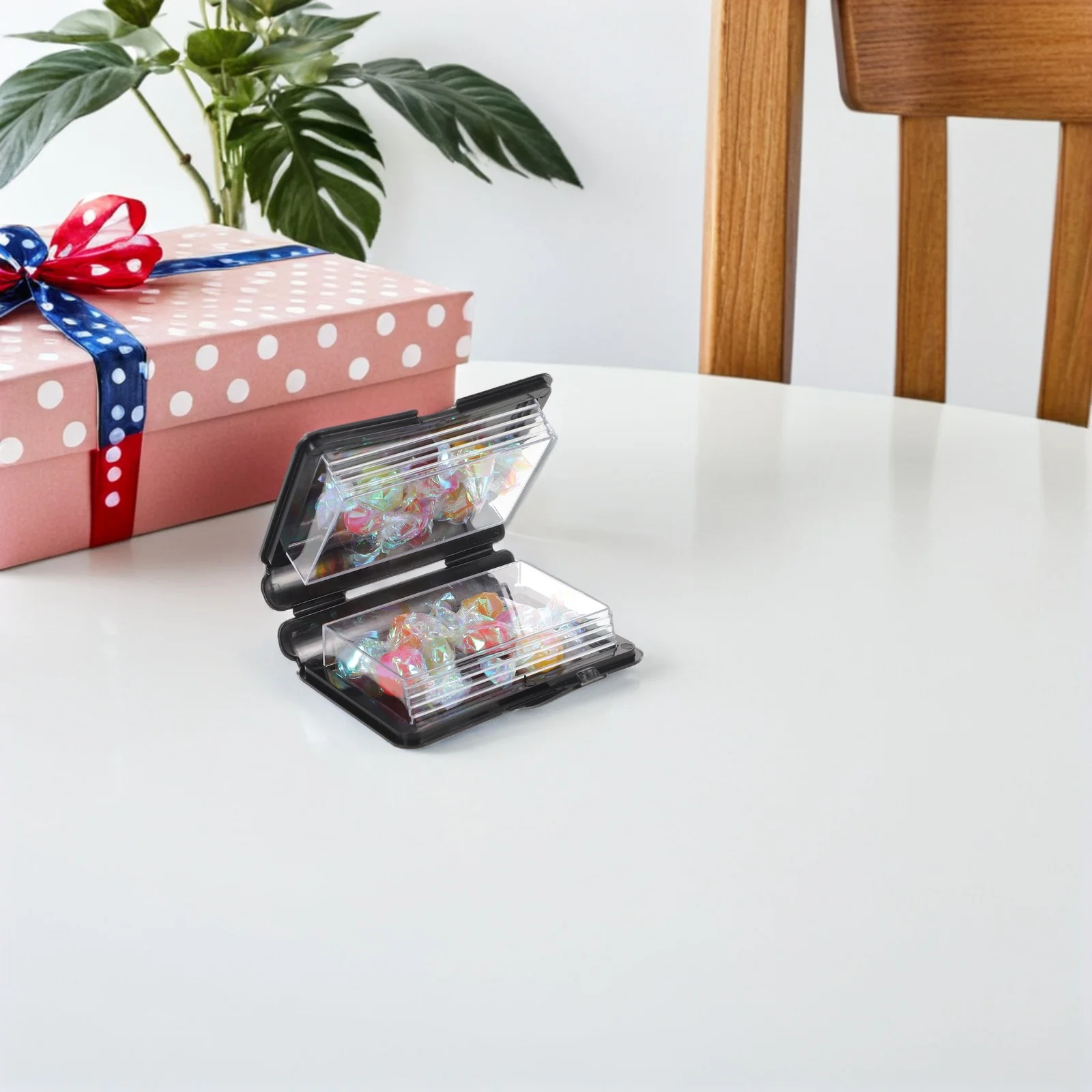 

12Pcs Book Storage Boxes Flip Top Candy Containers Wedding Favor Treat Boxes Black Fake Book Shaped Box Storage