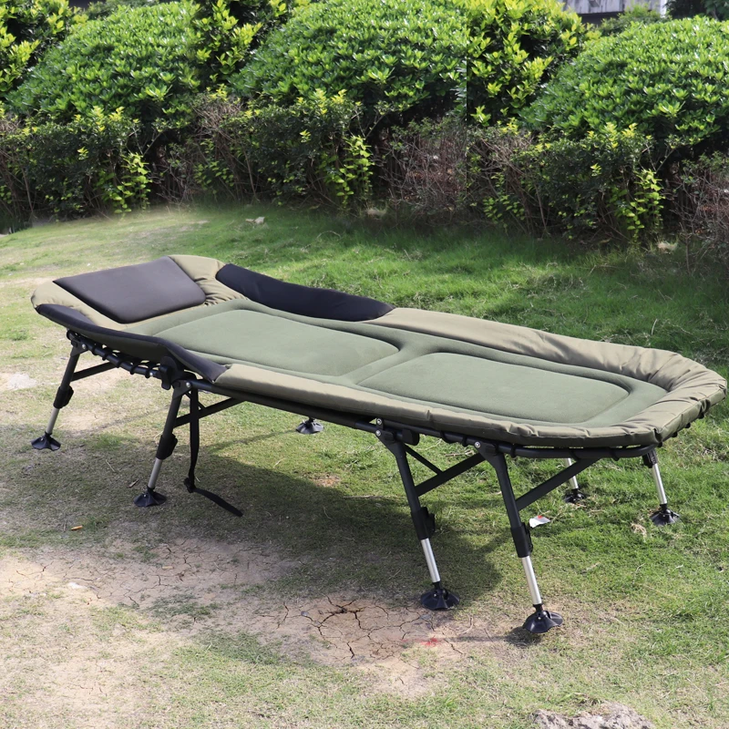 Portable 180KG Folding Bed Suede insulation for Office Camping 침대 Simple Mattress Folding-bed Sleeping  Fishing Chair 접이식 침대