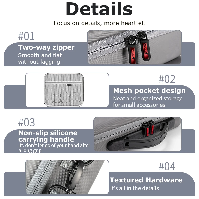 Tragetasche für DJI Neo Fly More Combo Zubehör Tragbare PU-Aufbewahrungstasche Schutzhülle für RC-N3/N2 Fernbedienung – Detail 10