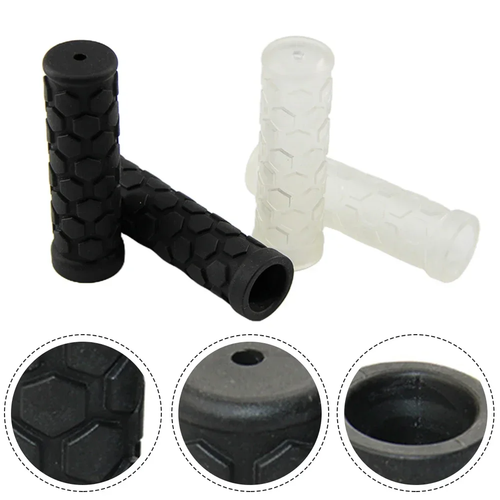 New Bicycle Bike Handle Handlebar 22mm Anti Slip Rubber Grip Bicycle Handle Handlebar Black Length Approx. 102mm Rubber