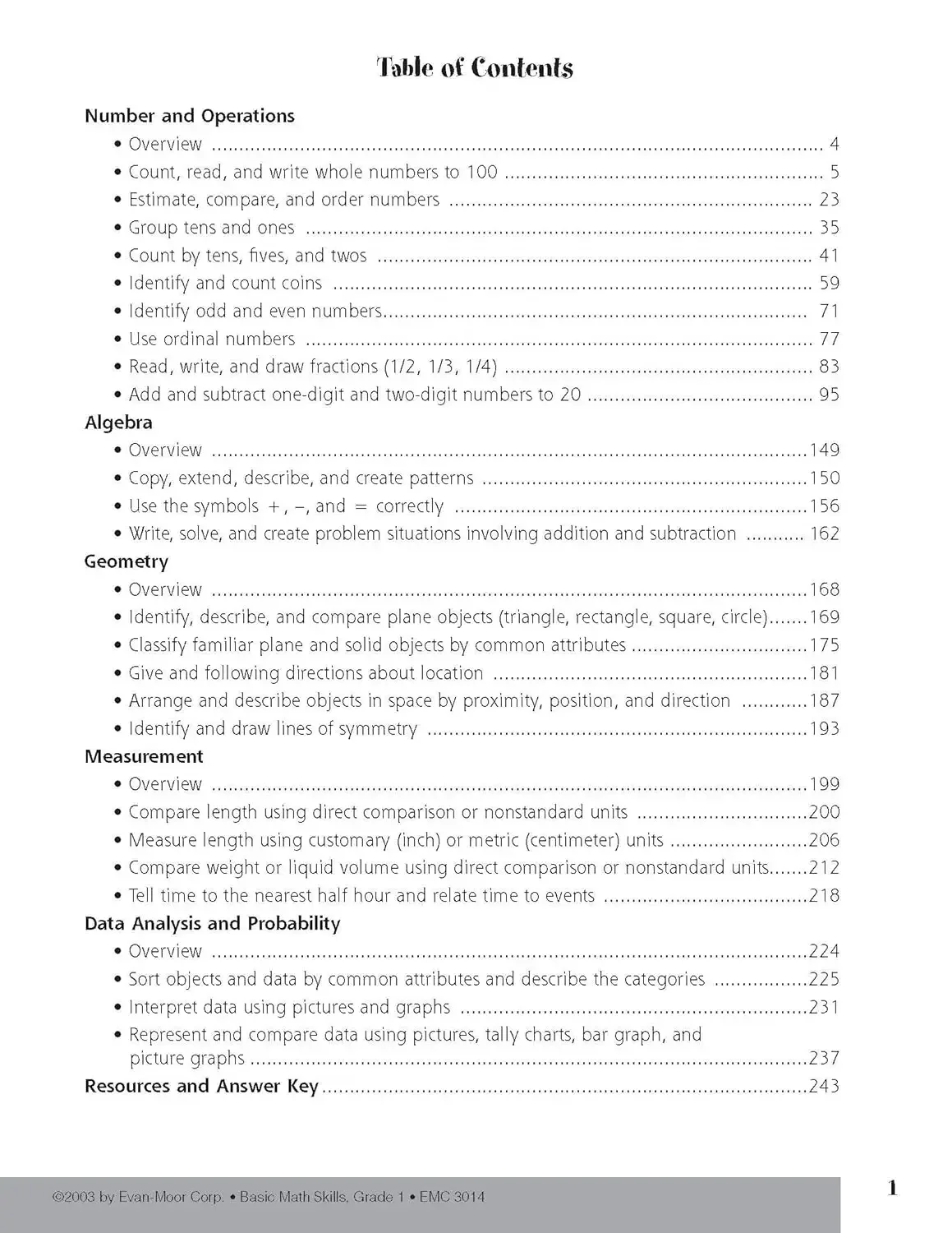 مهارات الرياضيات الأساسية من إيفان مور، مصنف الصف الأول، العمر 6 7 8 9، الكتاب الإنجليزي 9781557998965